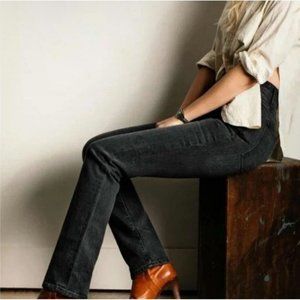 Imogene + Willie Womens Jeans Sz 30 Slim Straight Leg Vintage Wash Faded Black